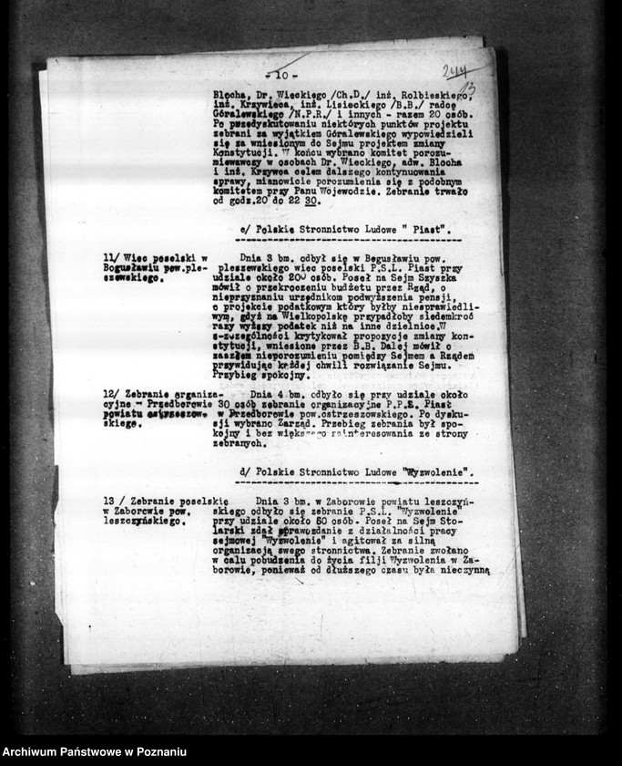 Obraz 17 z jednostki "Sprawozdania sytuacyjne tygodniowe za czas od 1 marca do dnia 28 marca 1929 r. /nr 10-13/"