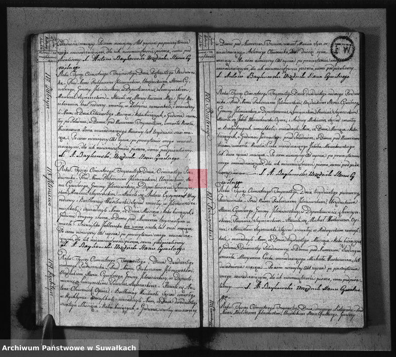 image.from.unit.number "Akta Stanu Cywilnego Umarłych w Gminie Jeleniewskiey od Dnia 1-go Stycznia 1813 Roku."
