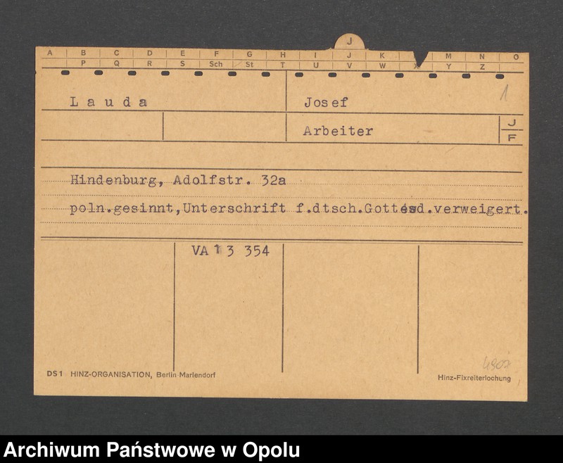 Obraz 3 z jednostki "[Lauda Josef, Hindenburg]"