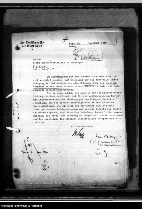 Obraz 5 z jednostki "Reichseigene Wohngebäude. Möbel in reichseigenen Wohnungen. Generalia"