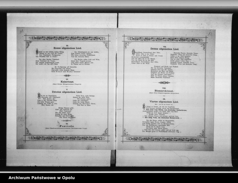 Obraz 14 z jednostki "Acta des Magistrats zu Oppeln betreffend 25 jährige Jubelfeier der Errichtung des deutschen Reiches"