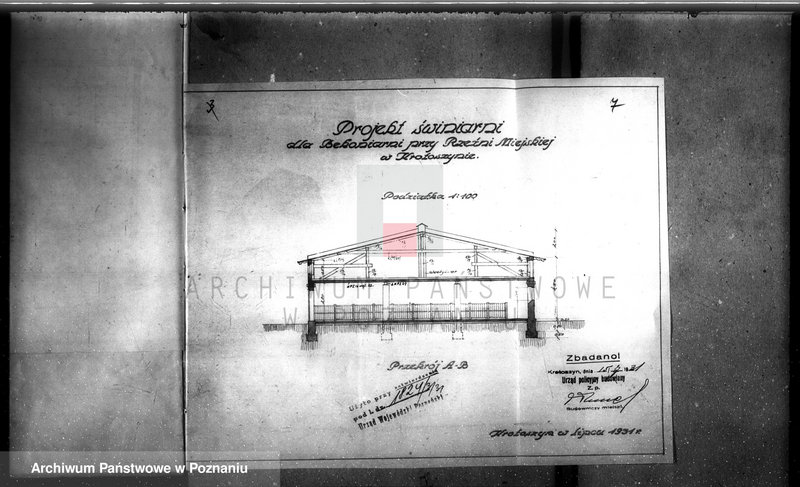 image.from.unit.number "Zatwierdzenie projektu zakładu przemysłowego /Rzeźni/ nr 460 własność Magistratu m. Krotoszyna"