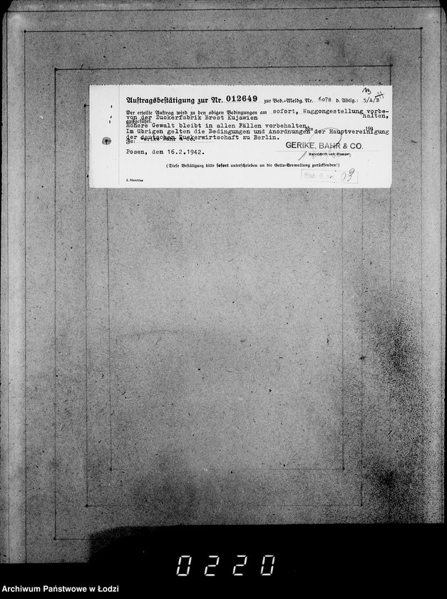 Obraz 17 z jednostki "Aufträge [Lieferscheinen und Rechnungen] 12596-12650 Lebensmitteleinkauf 5/Mü"