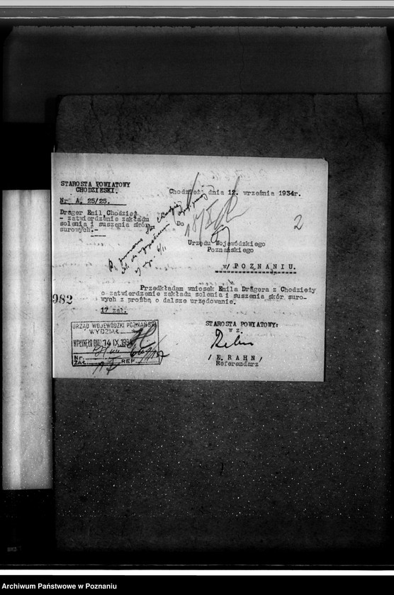 Obraz 6 z jednostki "Zatwierdzenie zakładu przemysłowego /solarni skór/ Emil Draeger w Chodzieży"