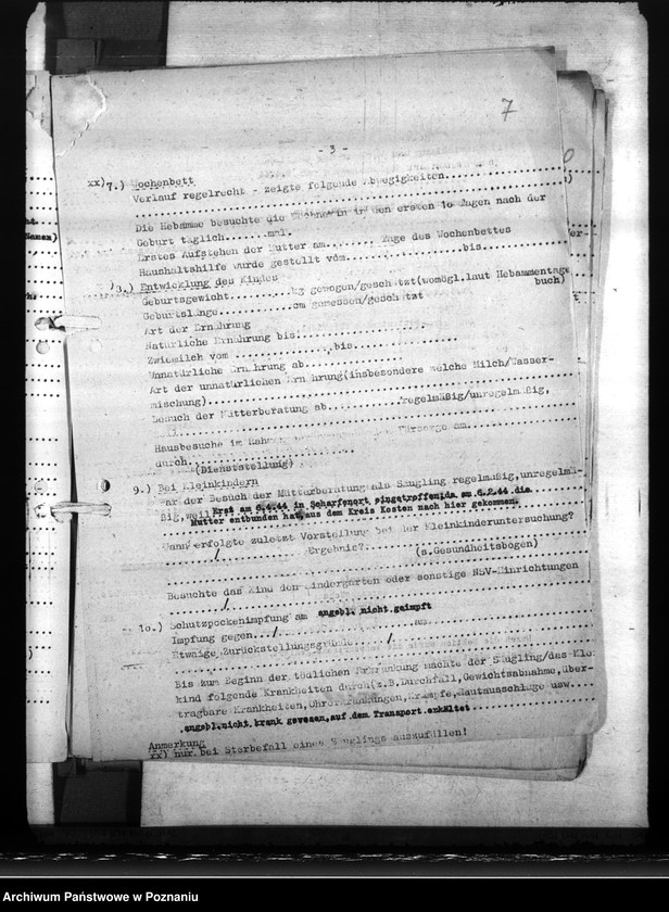 Obraz 11 z jednostki "Ermittelung zum Sterbefall von Säuglingen"