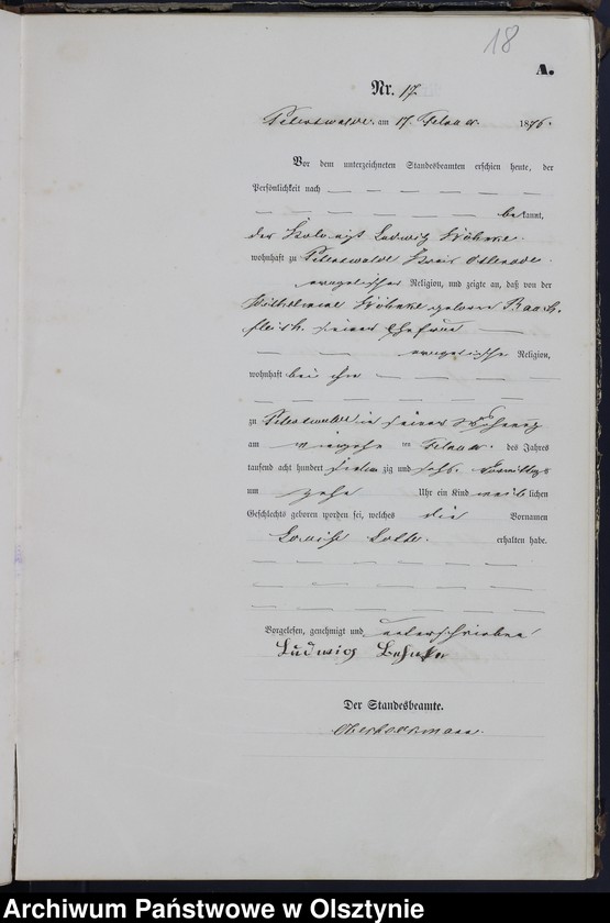 image.from.unit.number "Geburts-Hanupt-Register Nr 1 - 160"