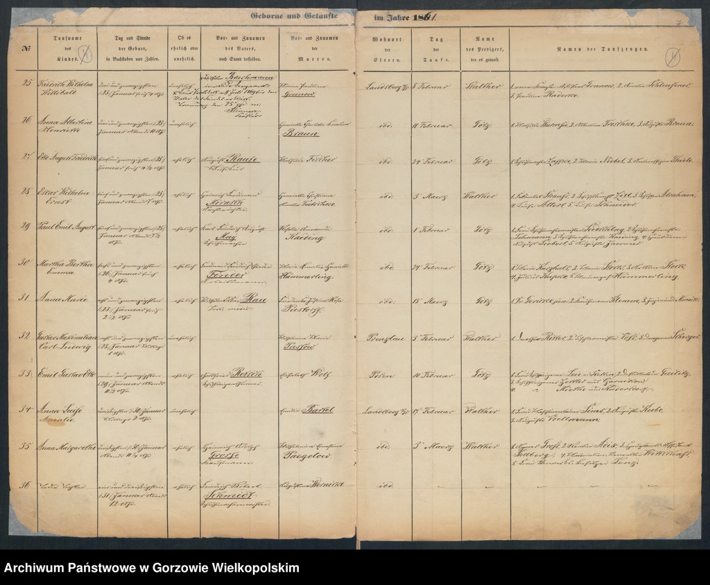 image.from.unit.number "Duplikate der Hauptkirche zu Landsberg an der Warthe (zawiera też księgę zgonów Konkordien Kirche mit der reformirten und Militair Gemeinde z 1861 r.)"