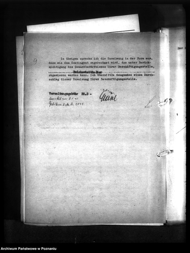 Obraz 14 z jednostki "Wohnungszuweisungen für Deutsche. Verdrängung der Polen."