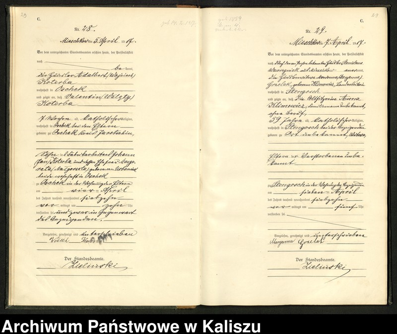 Obraz 18 z jednostki "Księga miejscowa zgonów"