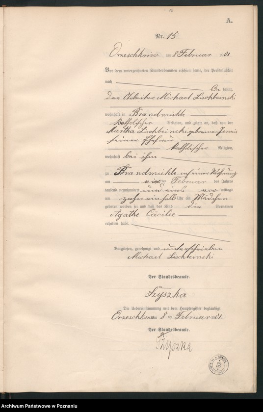 Obraz 18 z jednostki "Geburts-Neben-Register"