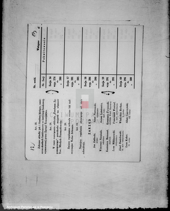 Obraz 14 z jednostki "/Działalność ubezpieczeniowa stowarzyszeń przemysłowych/"