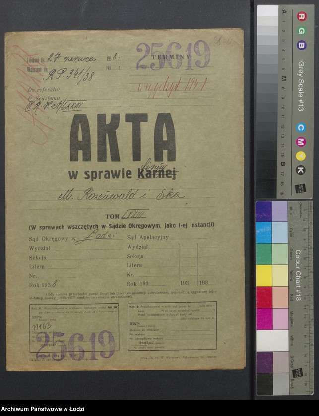 Obraz 2 z jednostki "Moszek Hersz Rozenwald, Lejb Erlich- sprzedaż odpadków włókienniczych"