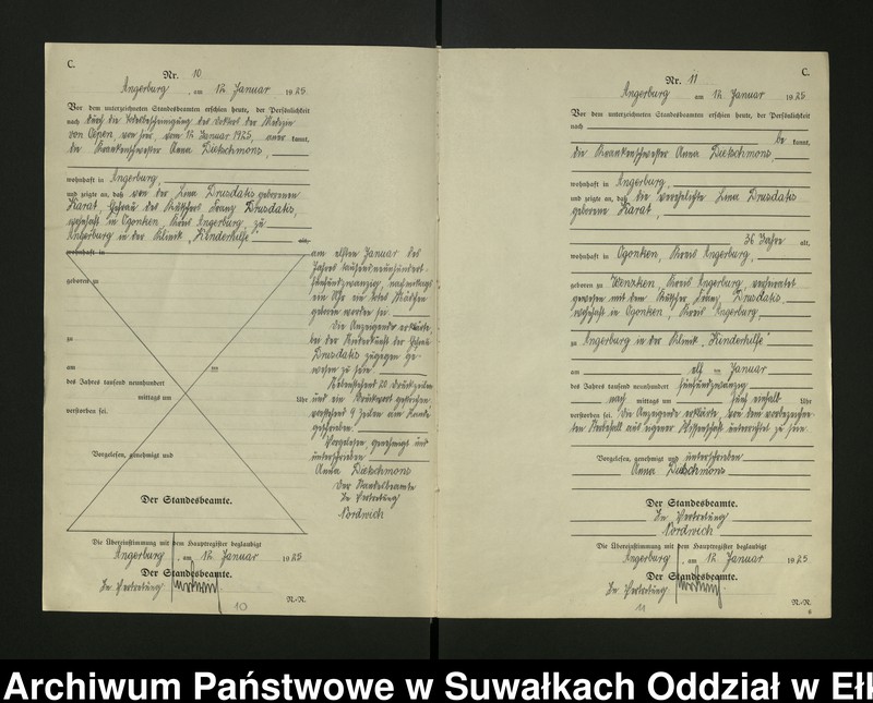 image.from.unit.number "[Sterbe - Register (Neben - Register) Standesamt Angerburg einschl. der Bezirke Gross Strengeln, Kehlen und Prinowen]"