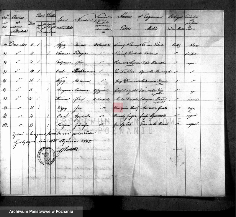 image.from.unit.number "Lista ochrzczonych"