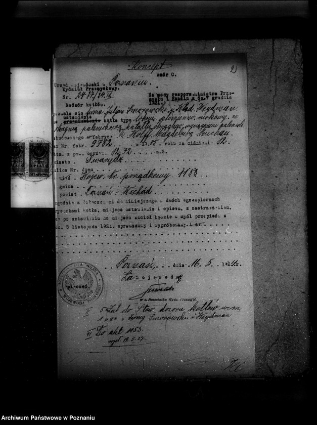 Obraz 6 z jednostki "Tartak J. Smorowskiego i własność Weydemana w Swarzędzu powiat poznański"