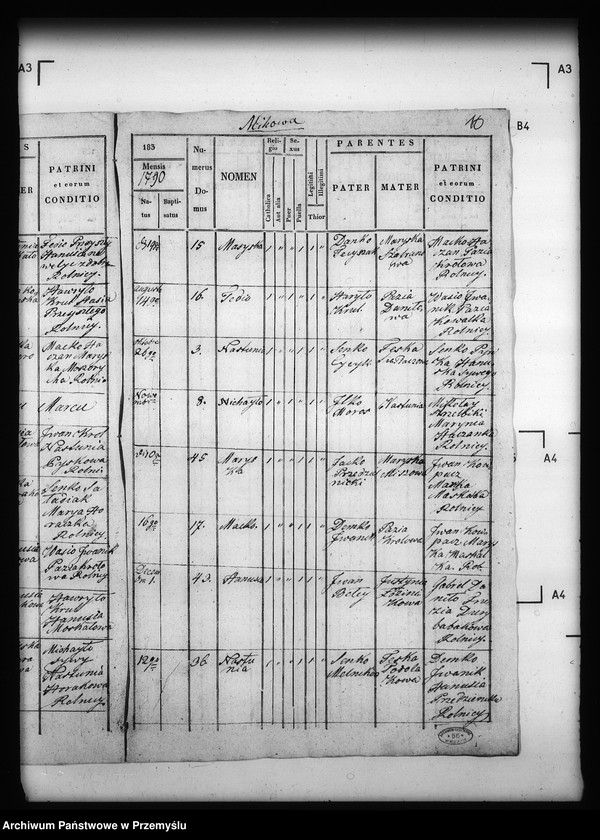 Obraz 14 z jednostki "[Kopie ksiąg metrykalnych parafii Michowa z filią Wełykie (dekanat Dobromil)]"