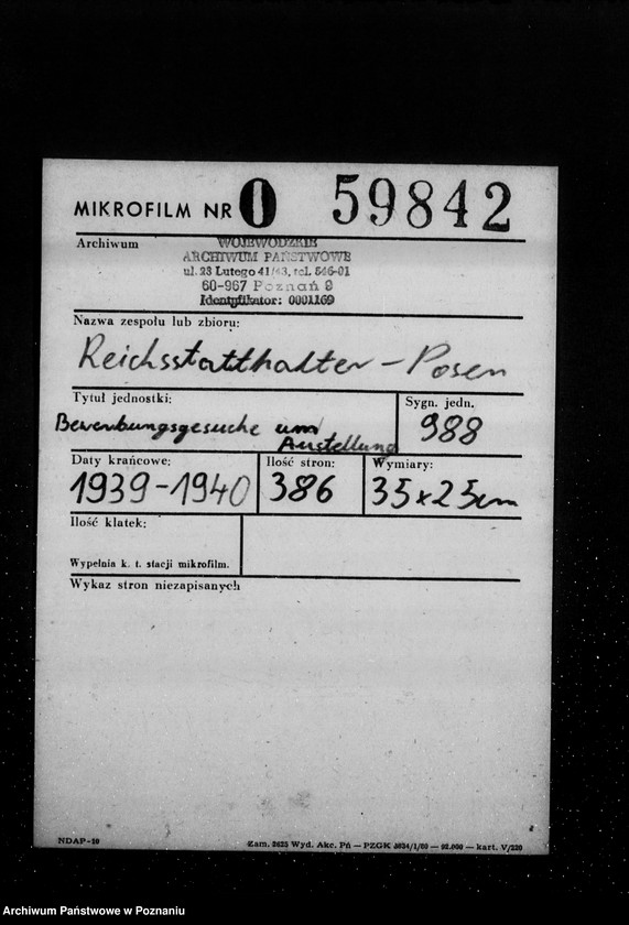 Obraz 2 z jednostki "Bewerbungsgesuche um Anstellung"