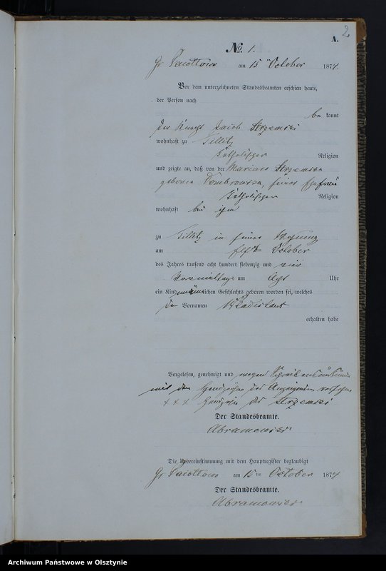 Obraz z jednostki "Geburts-Neben-Register Nr 1 - 29"