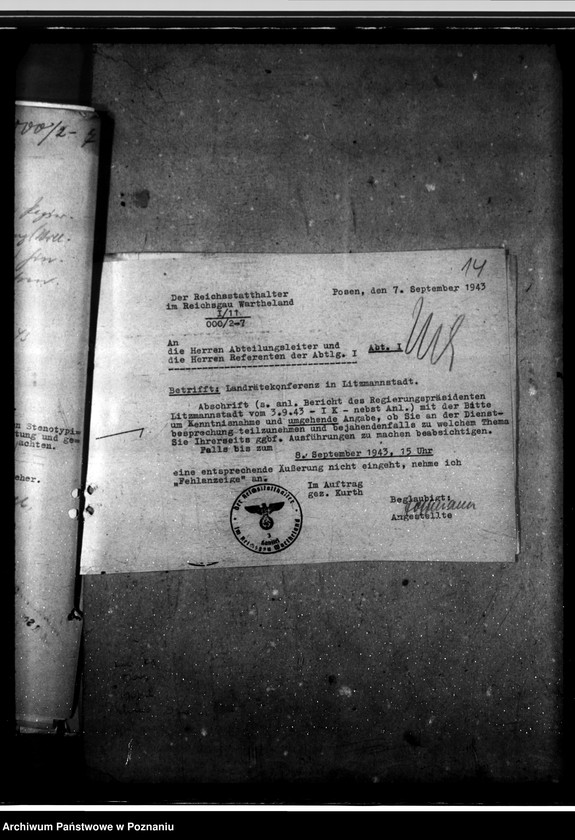 Obraz 18 z jednostki "Konferencje z landratami - korespondencja, porządki obrad"