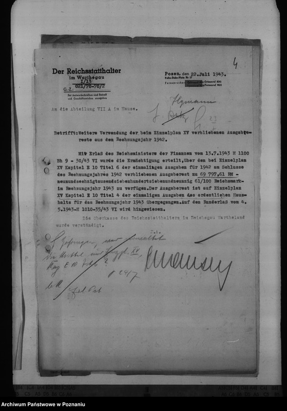 Obraz 8 z jednostki "Unterkunft der Aussenstelle des Reichsbauamtes Leslau in Hermannsbad"