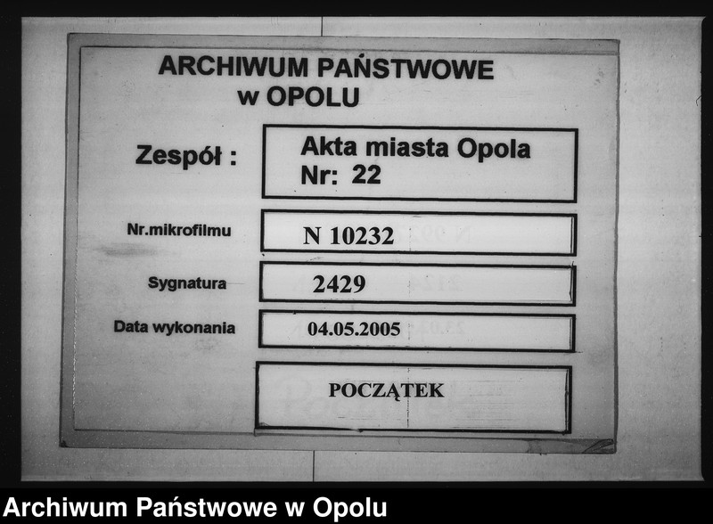 Obraz 1 z jednostki "Acta des Magistrats zu Oppeln betreffend: die Ertheilung von Concessionen an jüdische Privatlehrer de Anno 1842"