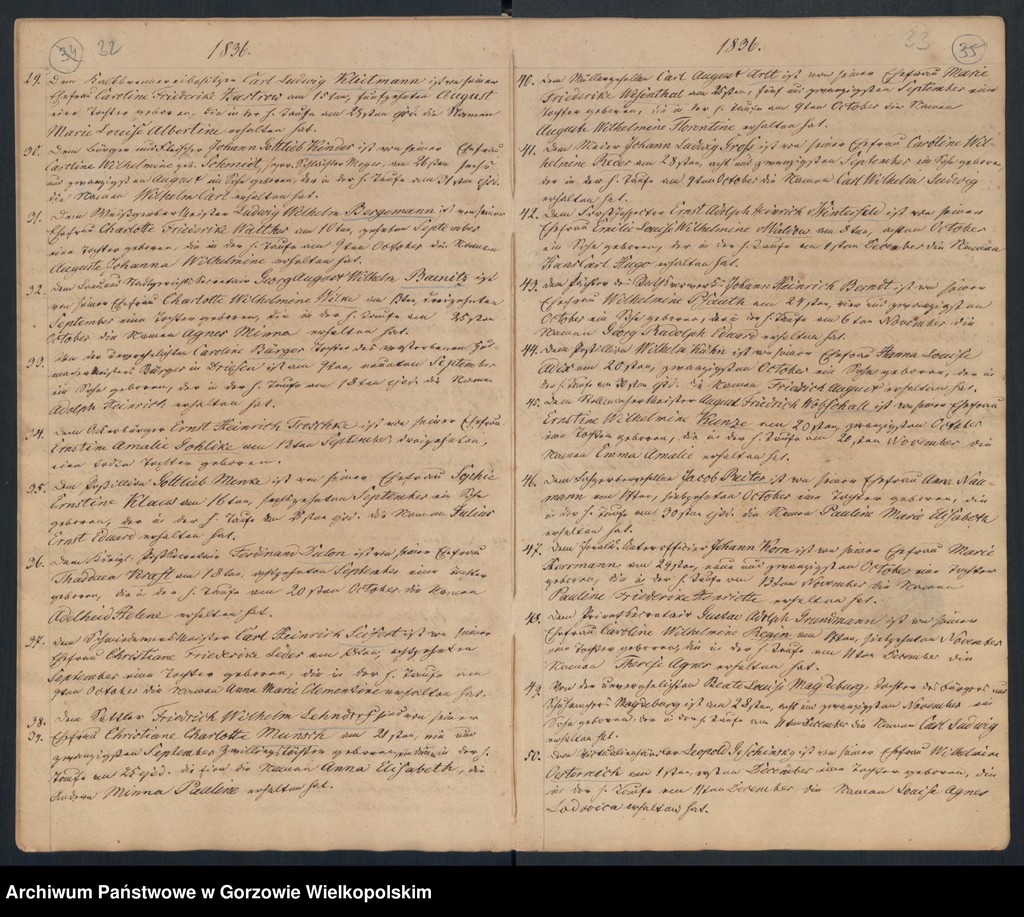 image.from.unit.number "Geborne und Copulirte in der Gemeine in Concordien Kirche zu Landsberg an der Warthe"