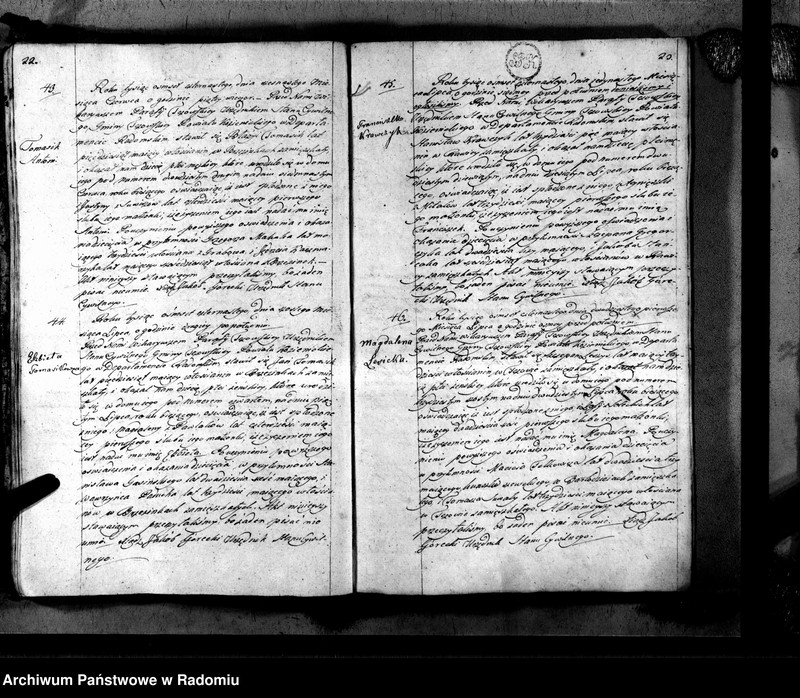 image.from.unit.number "Tczów 1814 [Duplikat akt urodzonych, zaślubionych i zmarłych]"