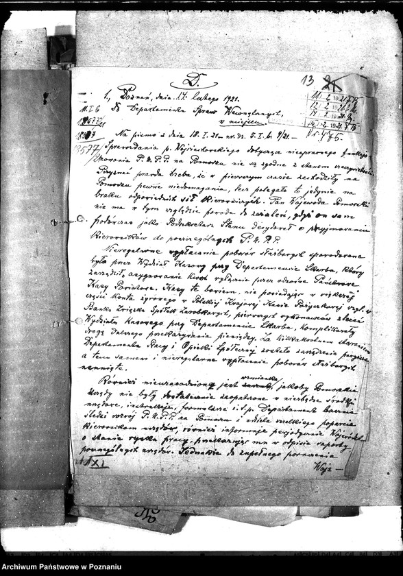 Obraz 17 z jednostki "Korespondencja w sprawach pośrednictwa pracy z wojew. pomorskim"