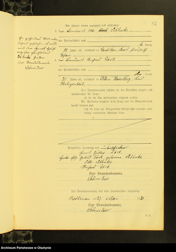 image.from.unit.number "Heiraths-Neben-Register Nr 1 - 16 [ Księga małżeństw - wtóropis ]"