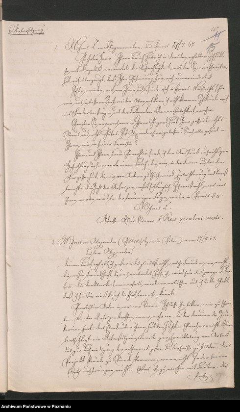 Obraz 20 z jednostki "Die aus Anlass der pollnischen Insurrektion stattgefundene Uebertritt polnischer und diesseitiger Untertanen."