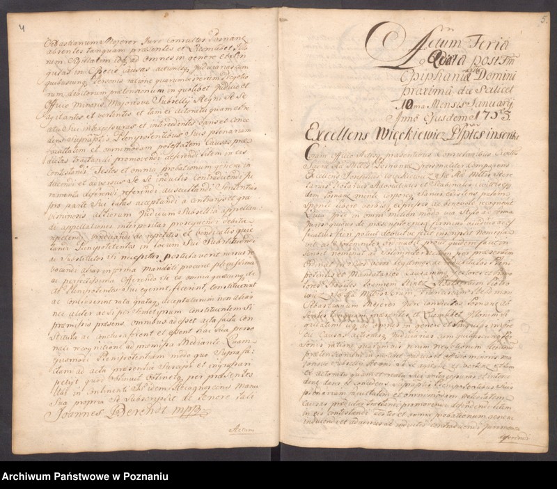 Obraz 7 z jednostki "Acta officii consularis civitatis SR.Mtis Posnaniae."