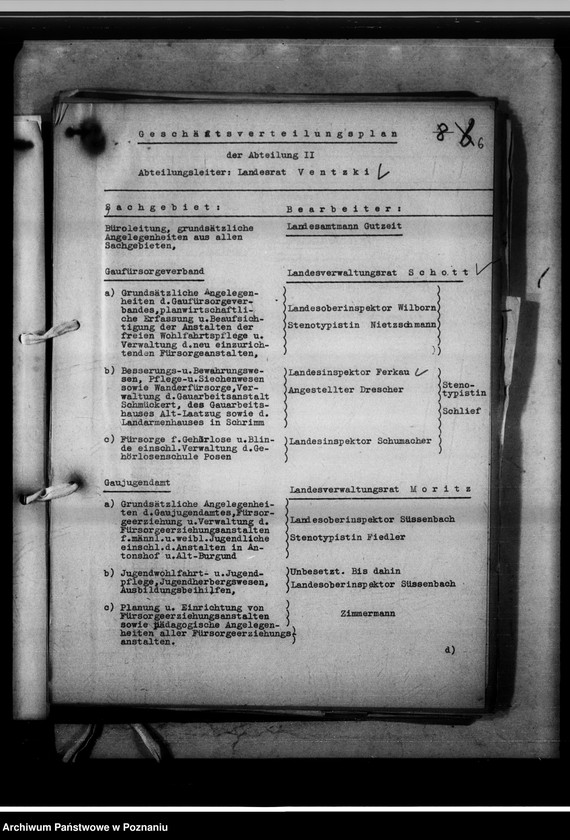 Obraz 9 z jednostki "Geschäftsverteilung Abteilung III."