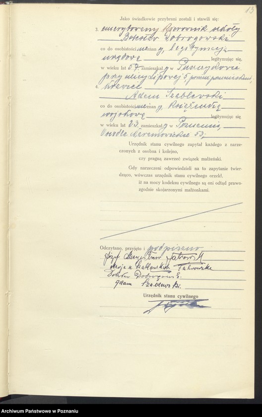 Obraz 15 z jednostki "Księga miejscowa małżeństw tom IV [Rejestr główny małżeństw]"