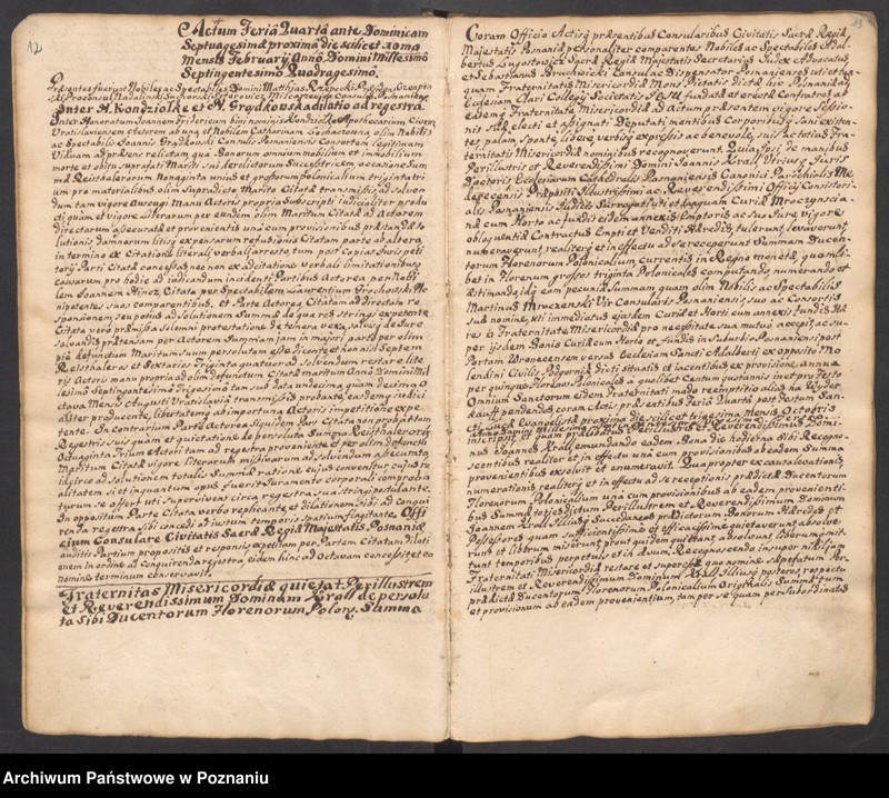 Obraz 11 z jednostki "Liber actorum officii consularis civitatis Posnaniae."