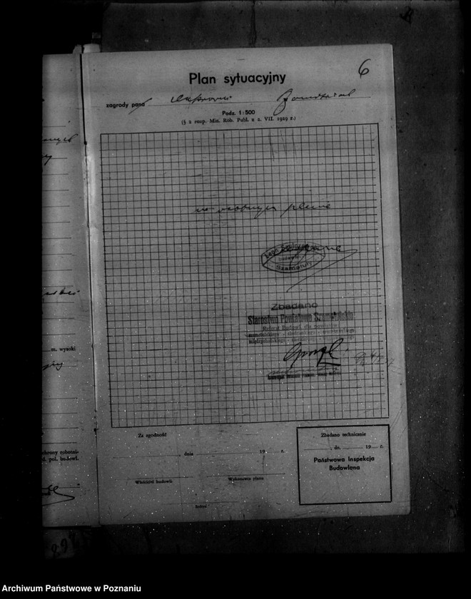 Obraz 10 z jednostki "Zatwierdzenie zakładu przemysłowego /warsztatu ślusarskiego/ firmy cukrownia szamotulska Spółka z o. o. Szamotuły"
