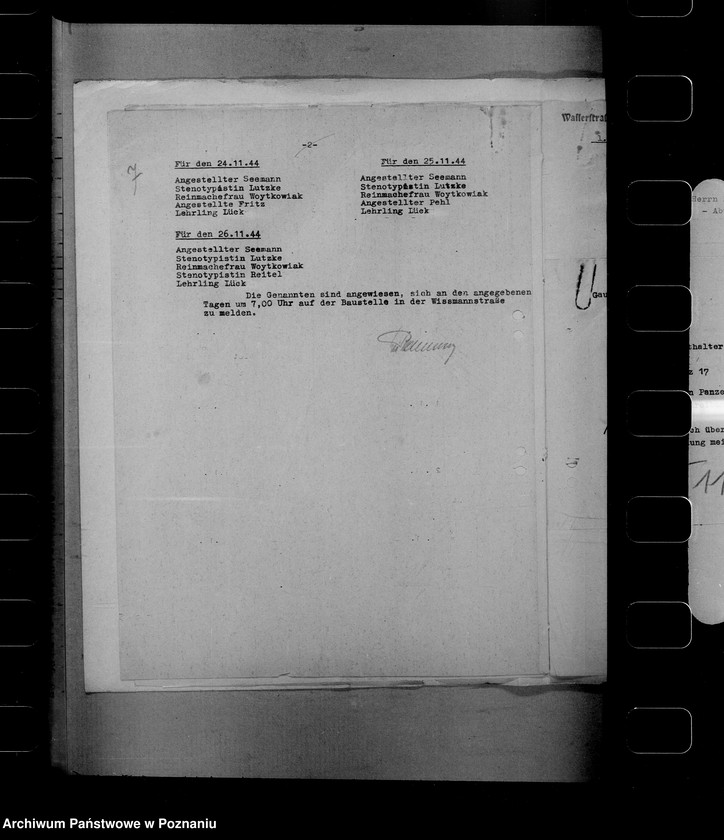 Obraz 11 z jednostki "Skierowywanie pracowników urzędu namiestnika do prac przy kopaniu rowów przeciwczołgowych"