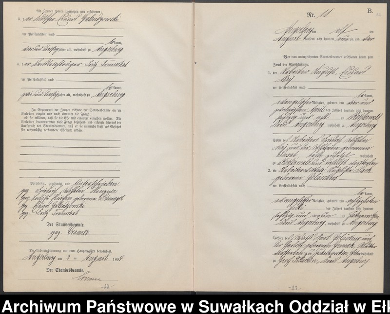 image.from.unit.number "Heiraths-Neben-Register des Preussischen Standes-Amtes Angerburg Kreis Angerburg"