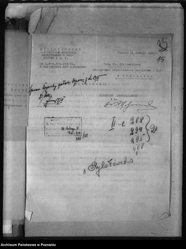 Obraz 20 z jednostki "Deleg. Departamentu Rolnictwa i D. Państw. Rybołówstwo"