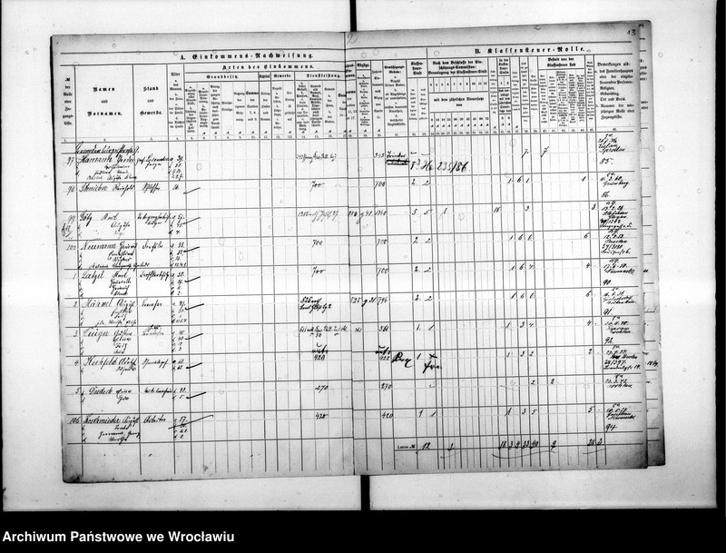 image.from.unit.number "Klassensteuerrolle nebst Eikommens - Nachweisung"