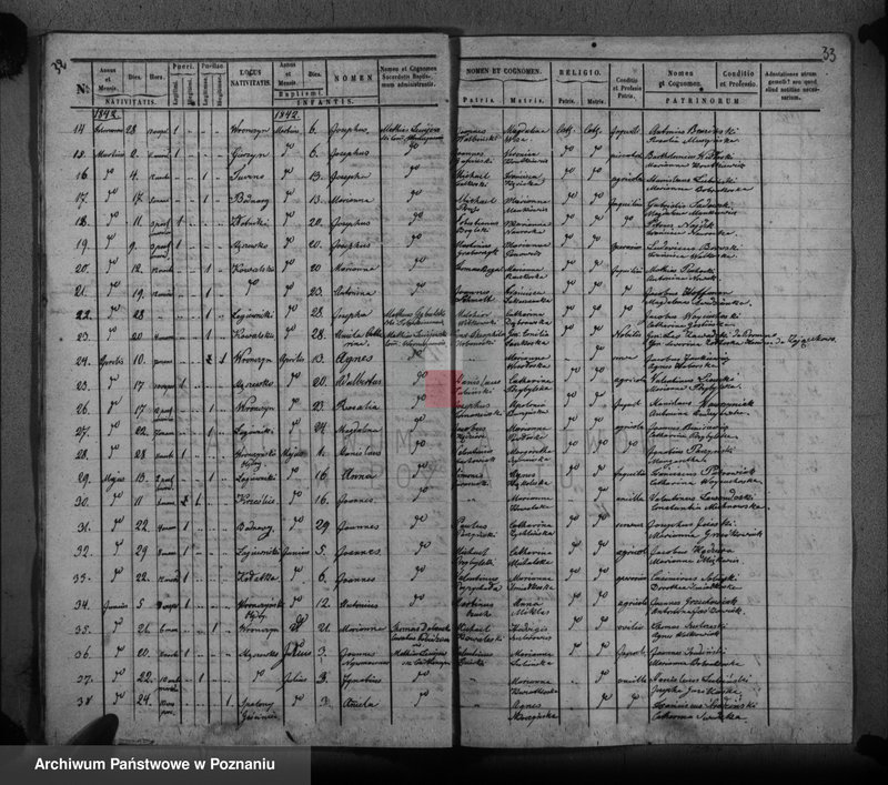 Obraz 19 z jednostki "Duplikat baptisatorum"