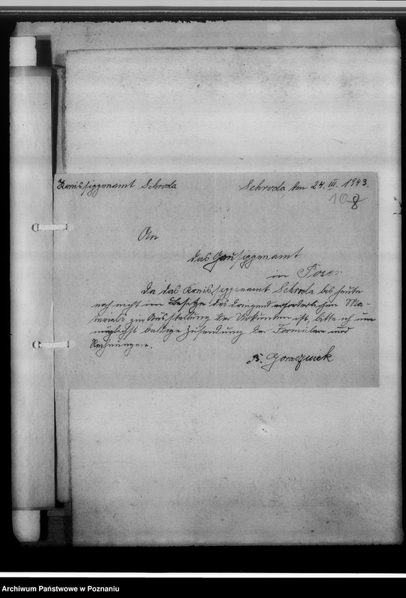 Obraz 14 z jednostki "[Korespondencja w sprawach organizacyjnych, sprawozdanie z działalności], Kreissippenamt Schroda [Środa]"