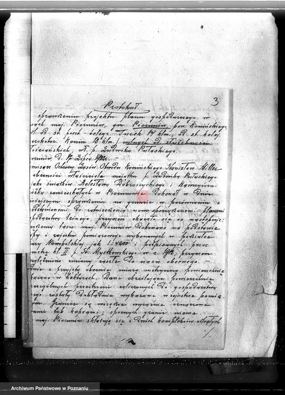 Obraz 7 z jednostki "Sprawa zmiany rodzaju użytkowania w związku z parcelacją powiat 19,5 ha gruntów leśnych w majątku Piorunów powiat koniński"