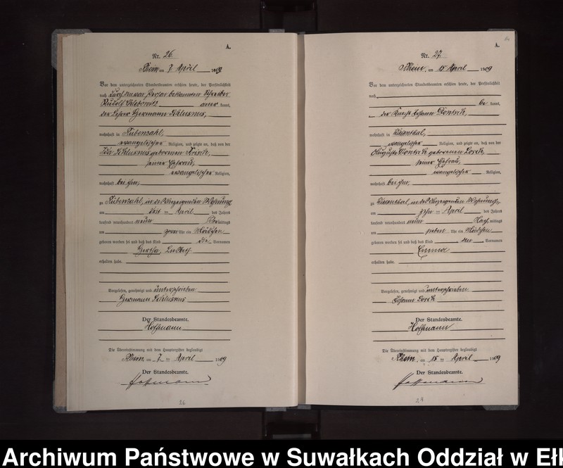 image.from.unit.number "Geburts-Neben-Register des Preussischen Standes-Amtes Orlen Kreis Loetzen"