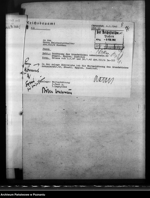 Obraz 12 z jednostki "Hygienisches Institut - Litzmannstadt"