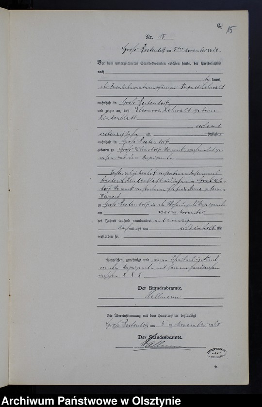 image.from.unit.number "Sterbe-Neben-Register Nr 1 - 17"