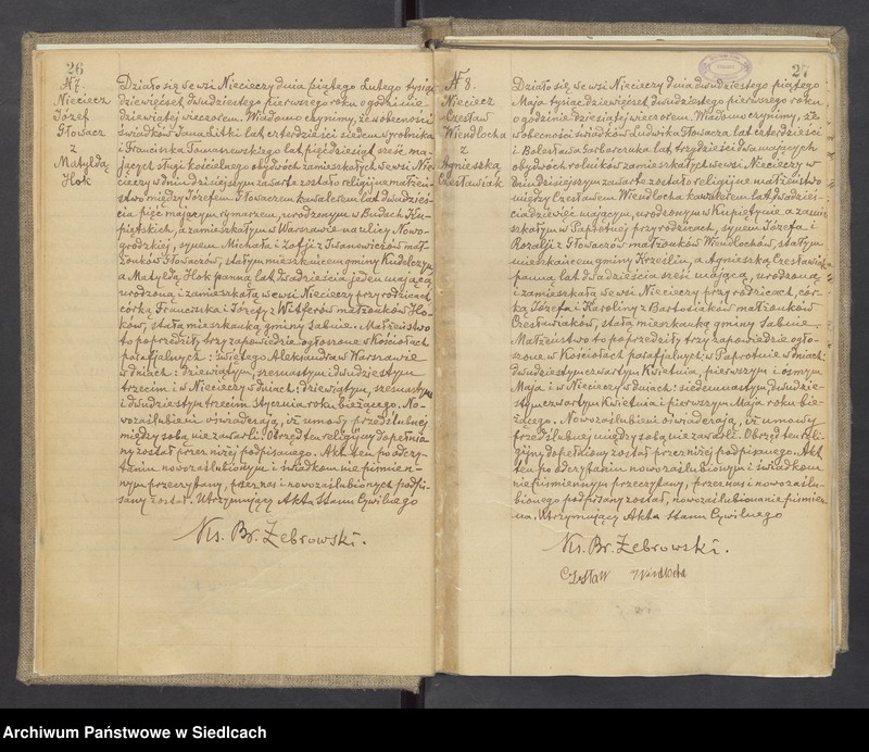 image.from.unit.number "Unikat aktów małżeństw Parafii Nieciecz od 1919 roku do 1937 roku do nr 29"