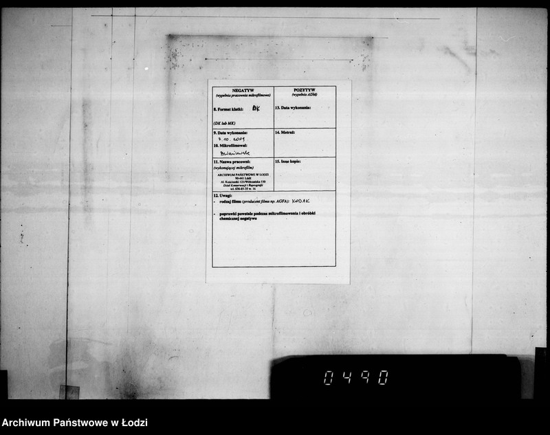 Obraz 3 z jednostki "Frachten Eingang [rejestr listów przewozowych]"