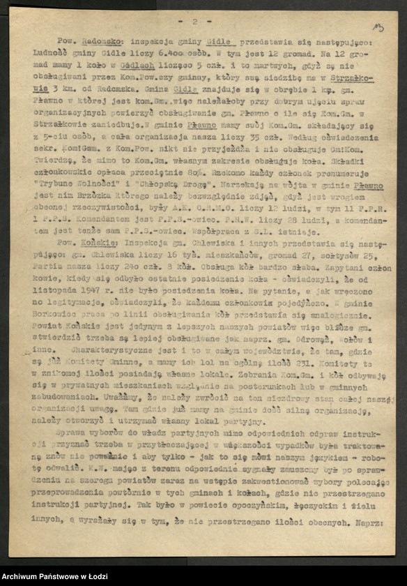 Obraz 14 z jednostki "Sprawozdania Komisji [opisowe i statystyczne oraz wykazy wykluczonych z partii]"
