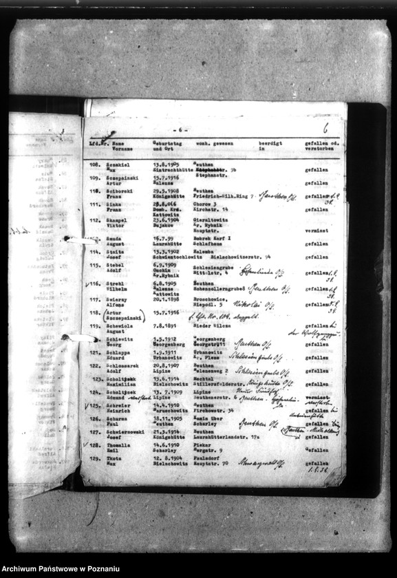 Obraz 11 z jednostki "Freikorpskämpfer "Ebbinghaus" - Oberschlesien- polegli w 1939 roku"