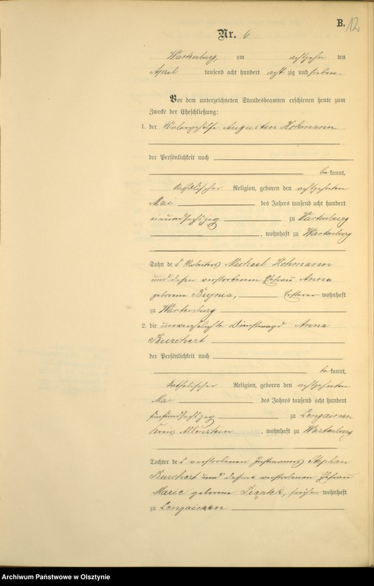 image.from.unit.number "Heiraths-Haupt-Register Nr 1 - 36"